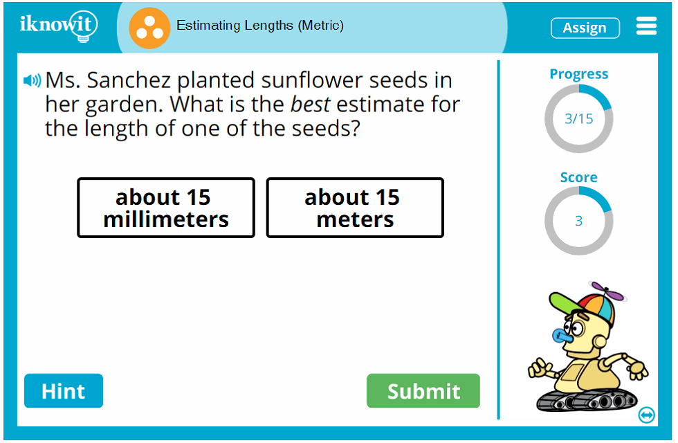 3rd Grade Estimating Lengths Metric Measurements mm cm km Game