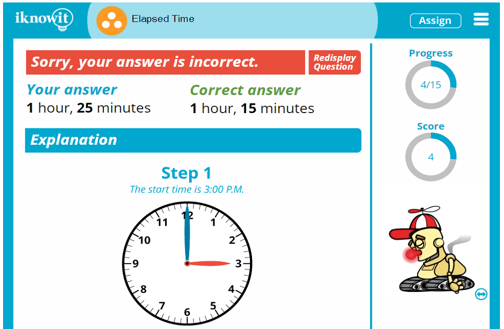 3rd Grade Measuring Total Elapsed Time Activity