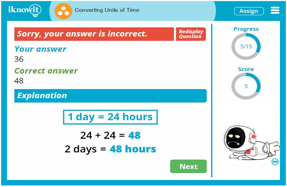 3rd Grade Converting Units of Time Activity