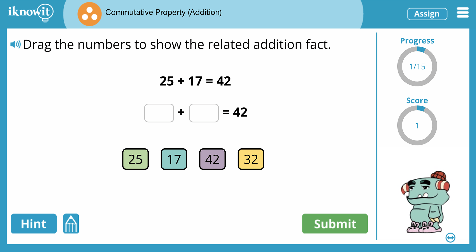 3rd Grade Commutative Property of Addition Online Learning Lesson