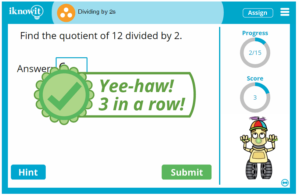 Third Grade Learning to Divide by Two Lesson