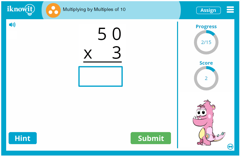 Third Grade Multiplication with Multiples of Ten Activity