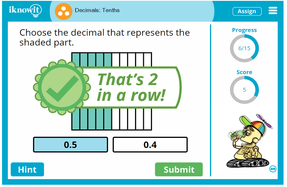 Third Grade Decimal Place Value Tenths Lesson