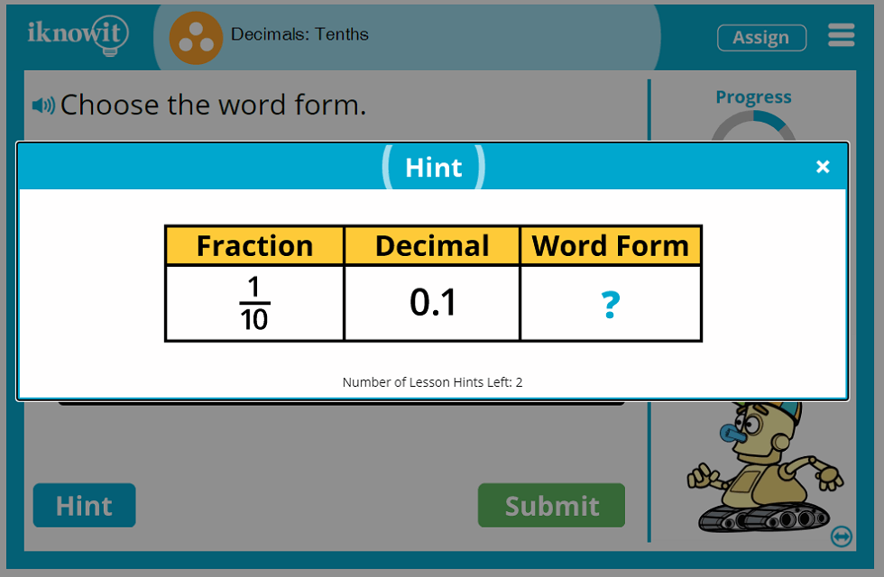 3rd Grade Decimals to Tenths Lesson