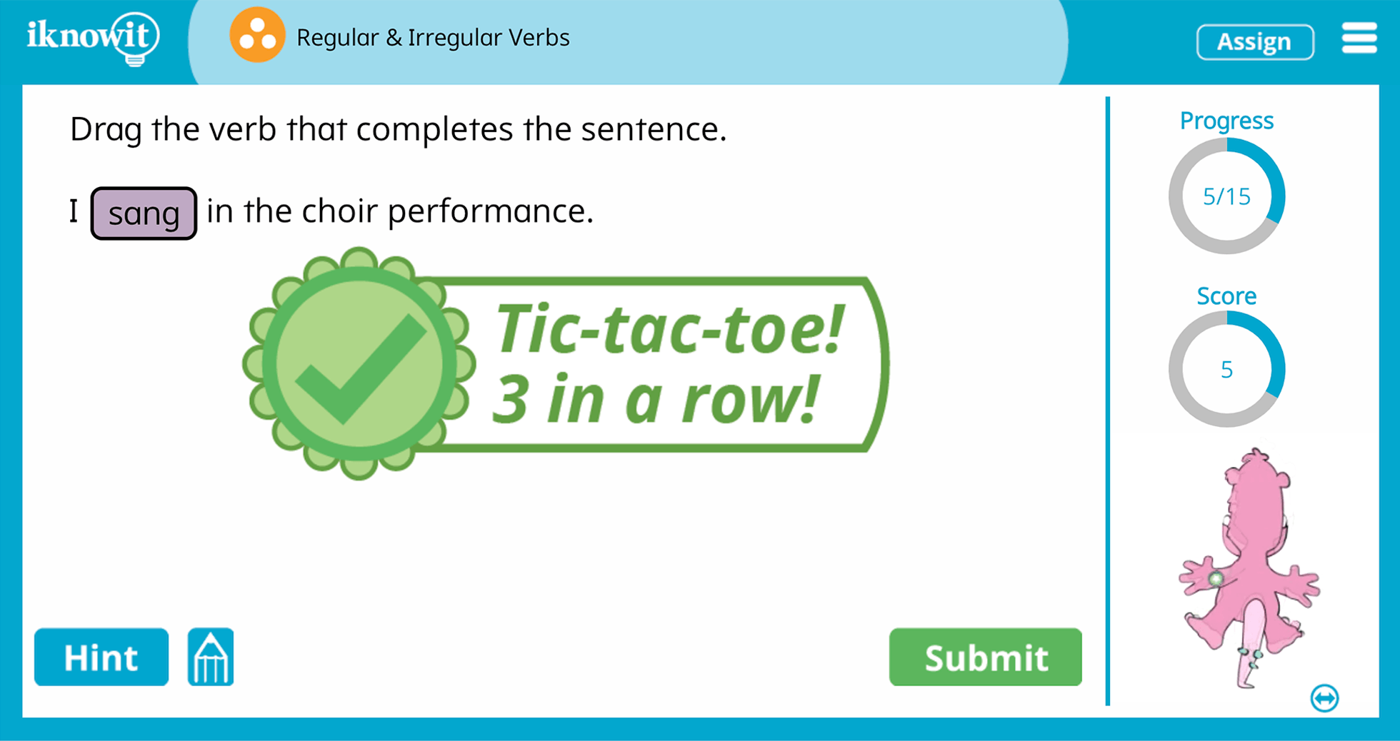 3rd Grade Regular Irregular Verbs Online Learning Lesson