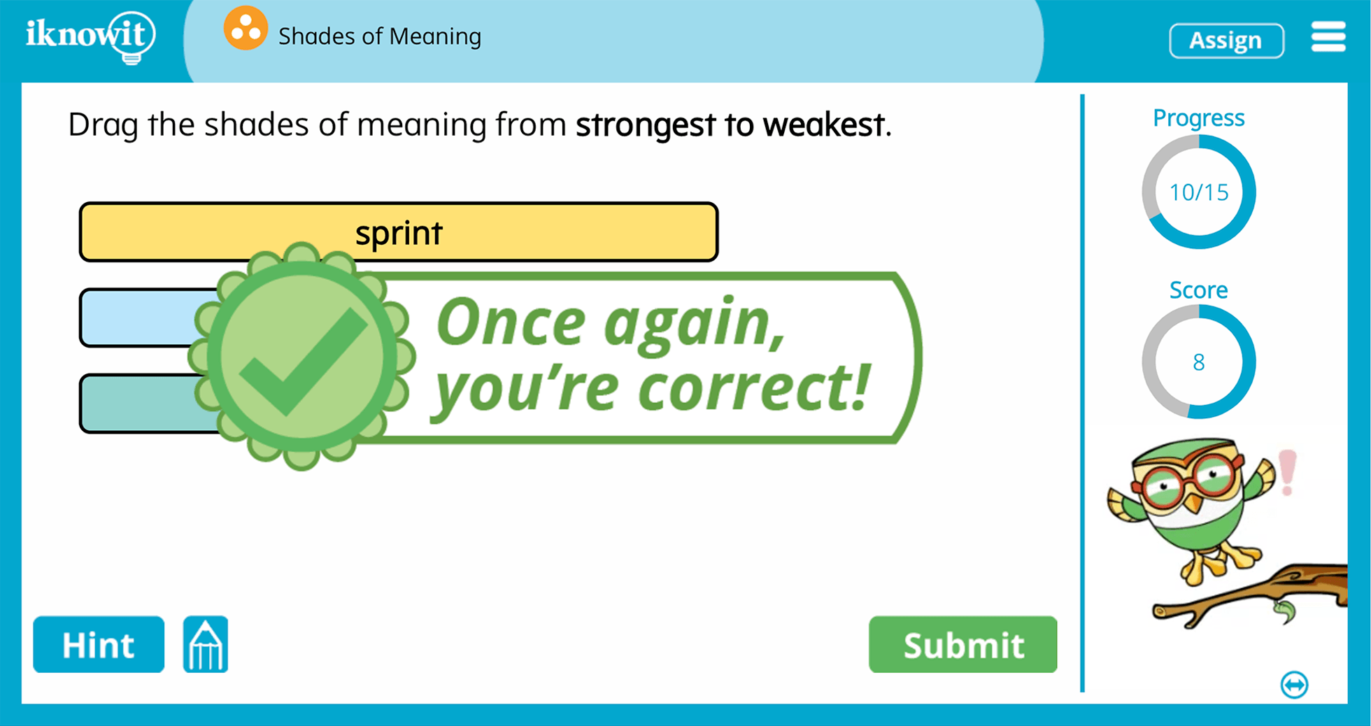 3rd Grade Shades Of Meaning Synonyms Online Learning Lesson