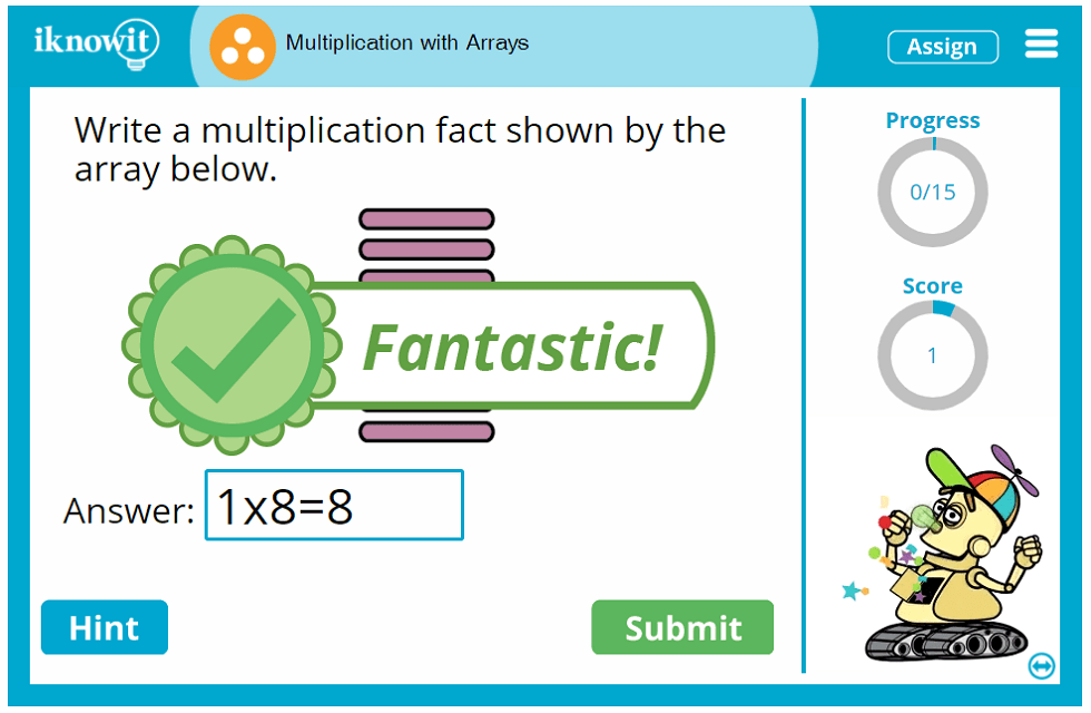 Third Grade Multiply using Arrays Lesson