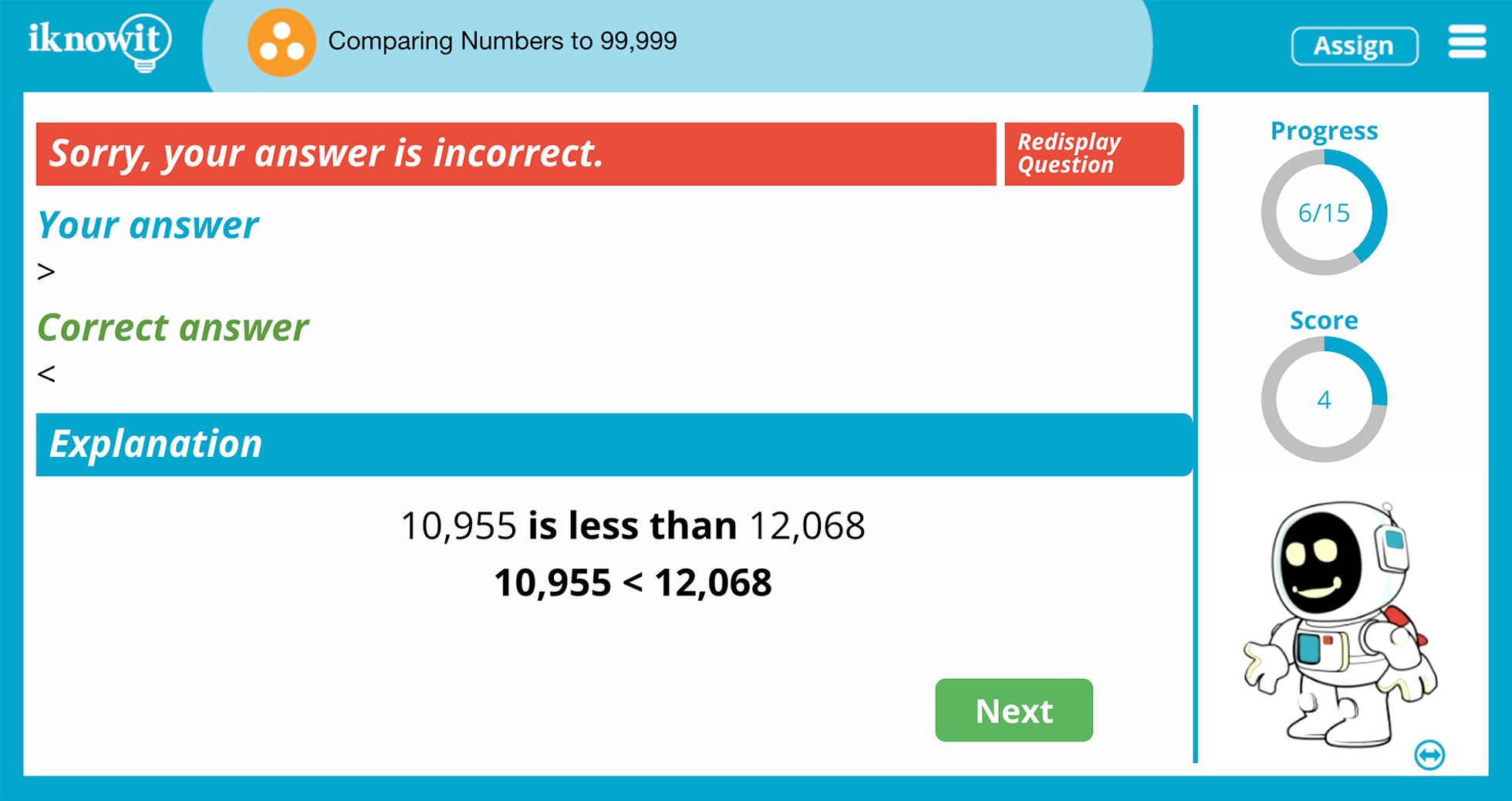 3rd Grade Comparing Numbers To 99999 Online Learning Game