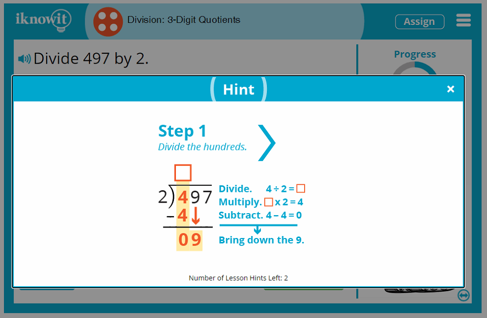 4th Grade Division Practice 3-Digit Dividends and Quotients Lesson