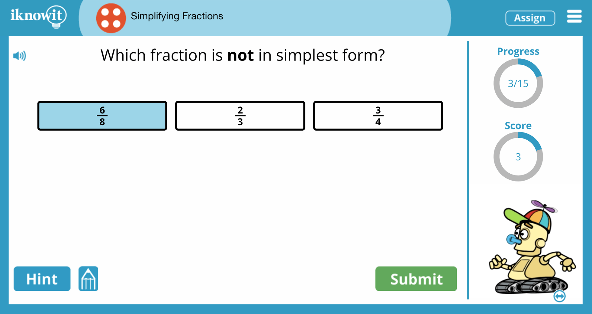 4th Grade Simplifying Fractions Online Learning Lesson