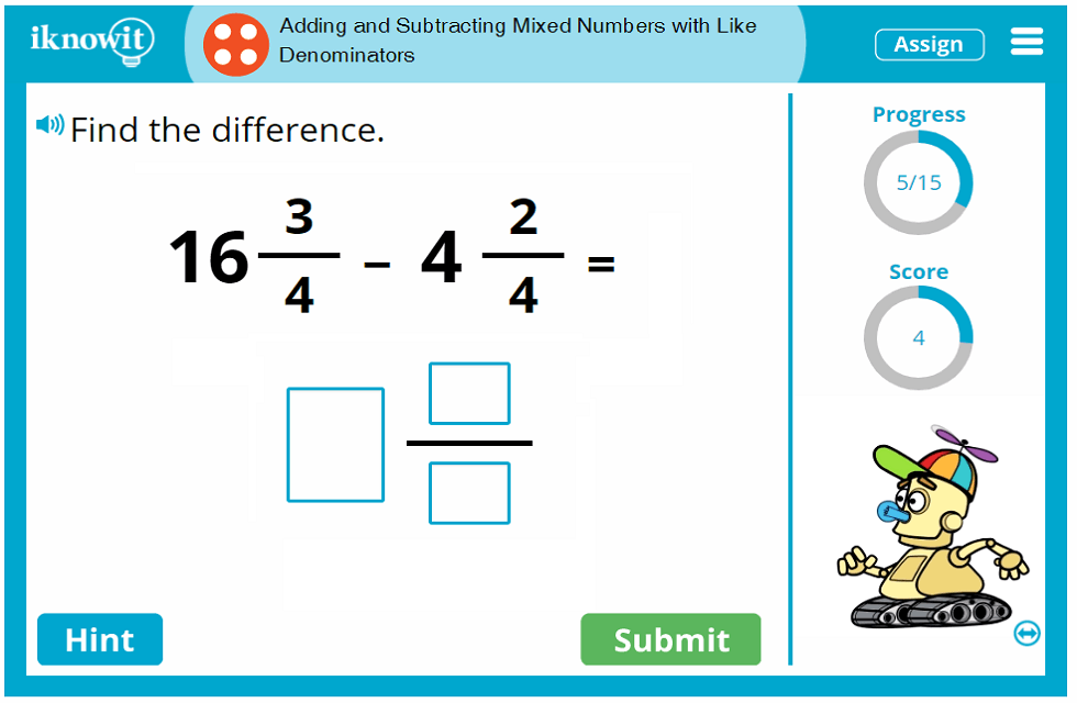 adding and subtracting mixed numbers homework