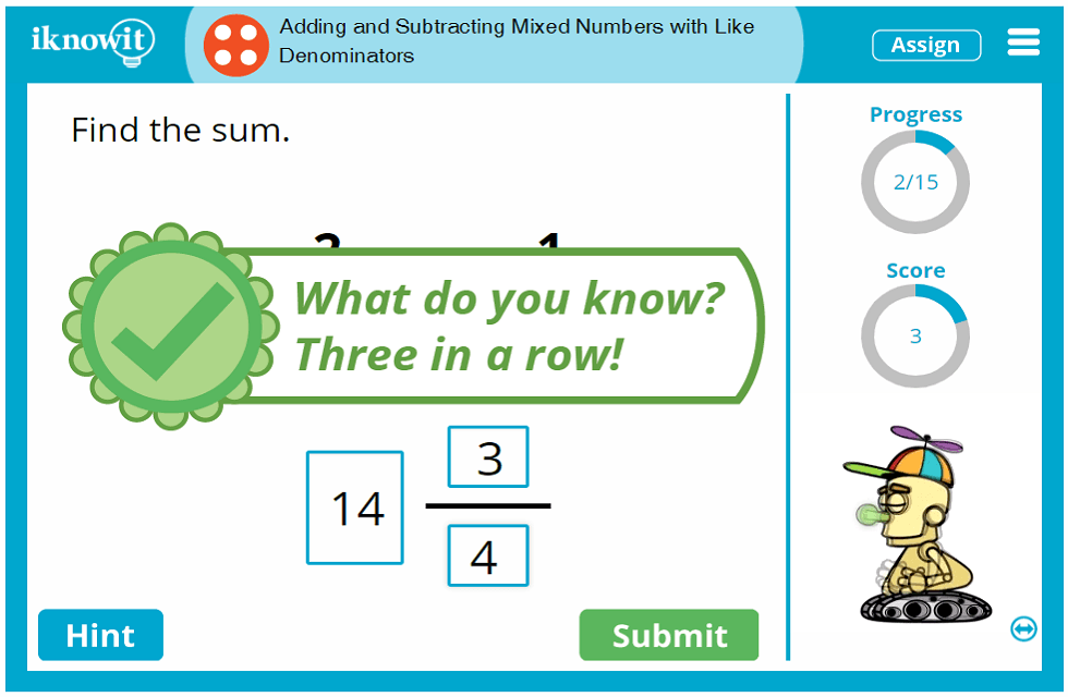 Fourth Grade Add or Subtract Mixed Numbers with the Same Denominator Lesson