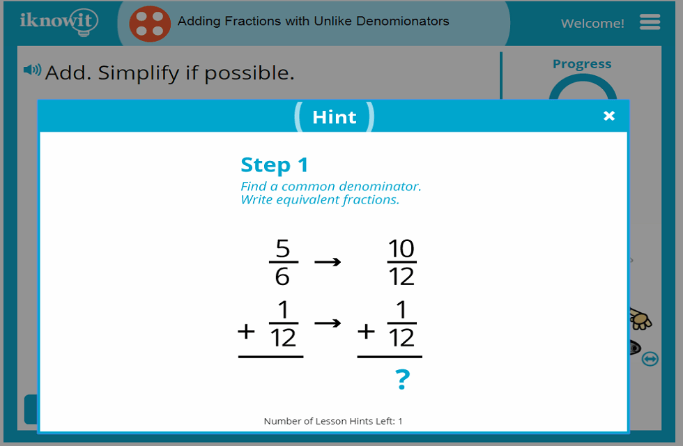 4th Grade Adding Fractions with Unlike Denominators Lesson