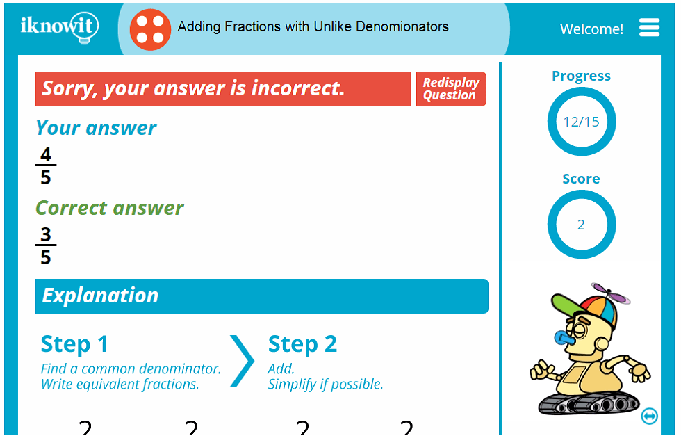 Fourth Grade Combining Fractions with Different Denominators Activity