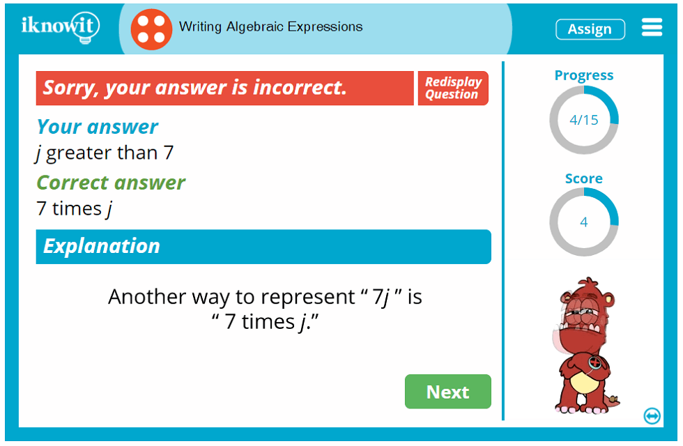 4th Grade Writing Algebraic Expressions Activity