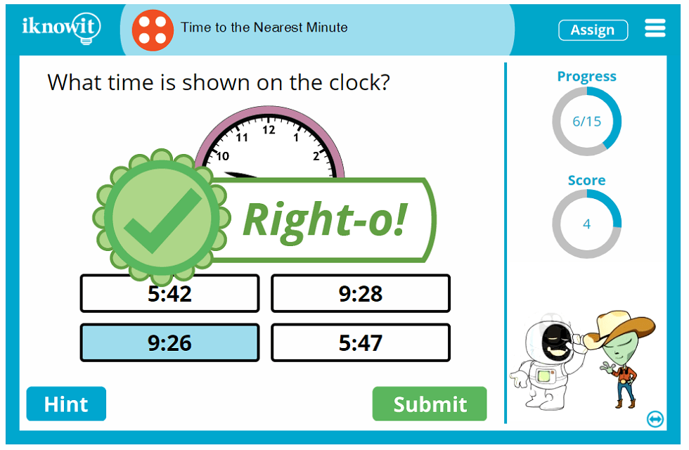 Fourth Grade Learning Time Closest Minute Lesson