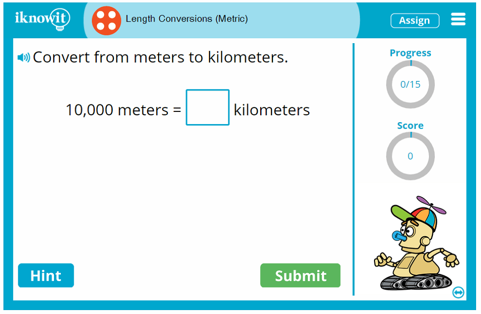 Fourth Grade Converting Lengths Meters Centimeters Millimeters Game
