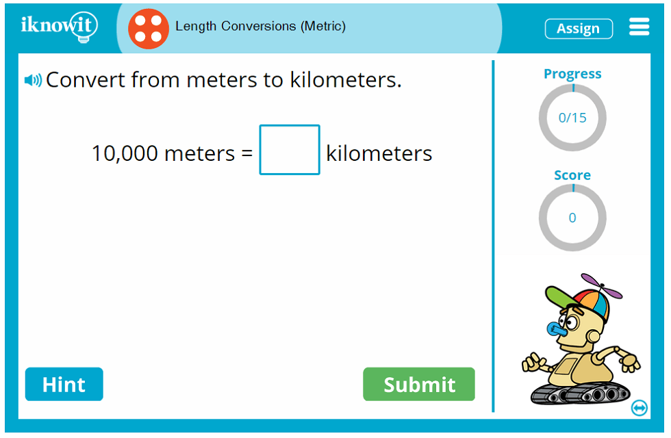 Interactive Math Lesson Length Conversions With Metric Units