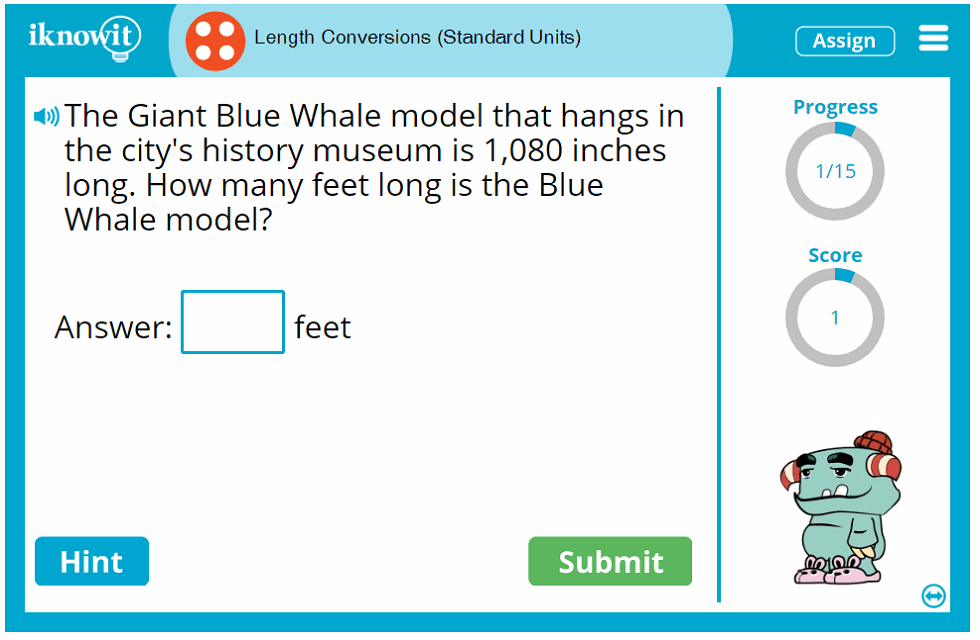 4th Grade Length Conversions Standard Units Game