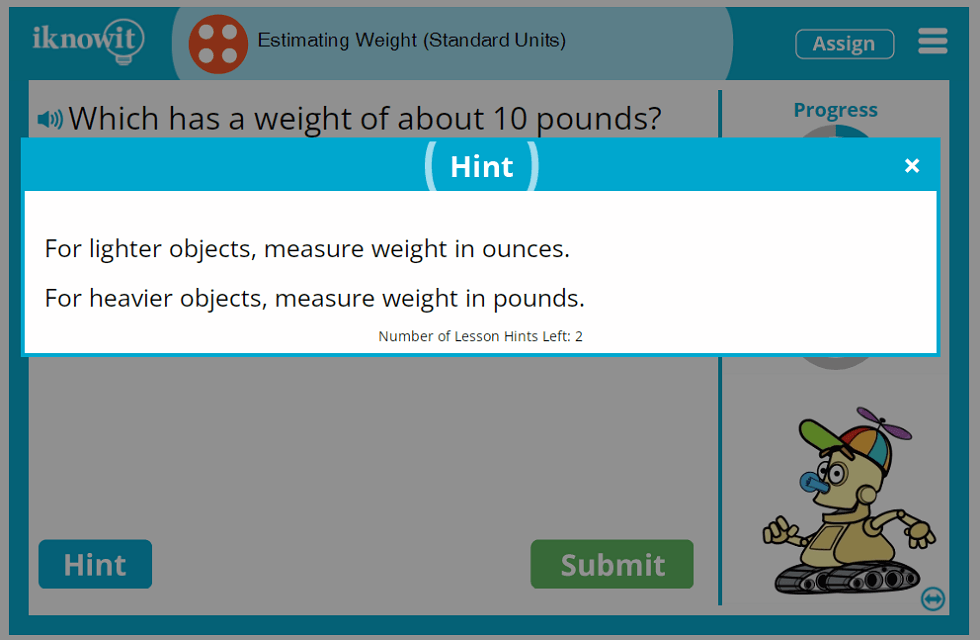 4th Grade Estimating Weight Using Standard Units lbs Lesson