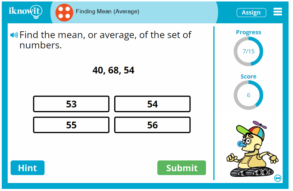 Fourth Grade Learn to Calculate Mean of Number Group Activity