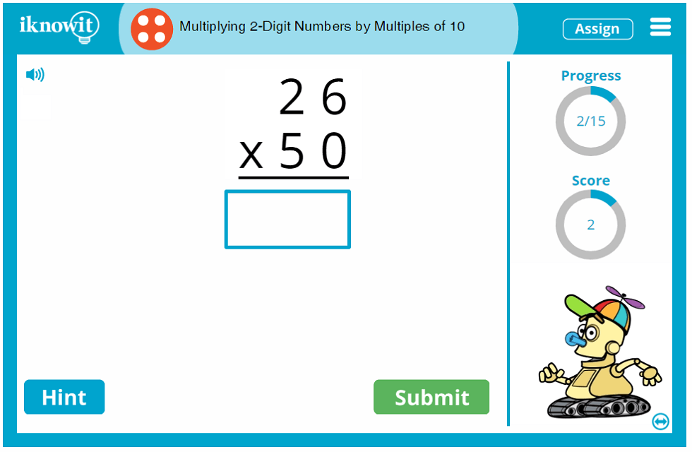 Interactive Math Lesson Multiplying 2 Digit Numbers by Multiples of 10 