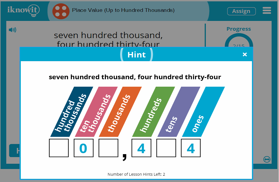 4th Grade Place Value Hundred Thousands Lesson