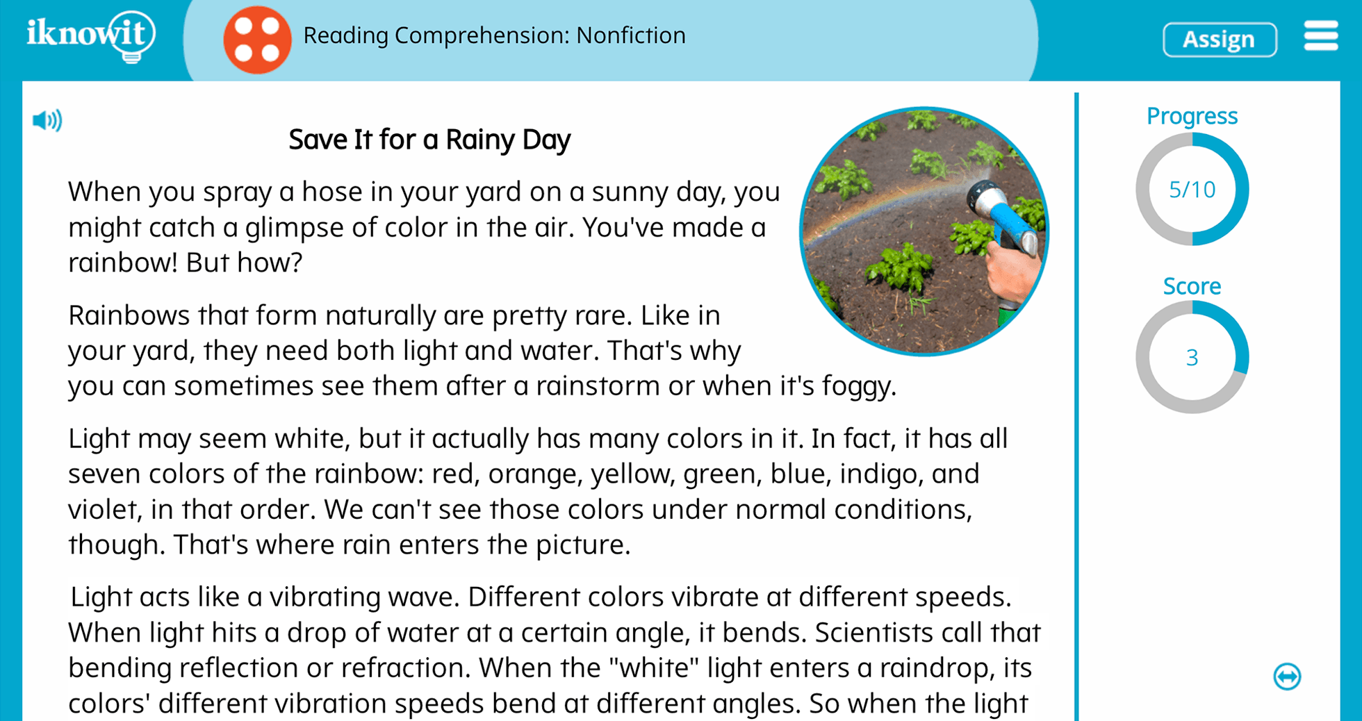 4th Grade Reading Comprehension Nonfiction Online Learning Game