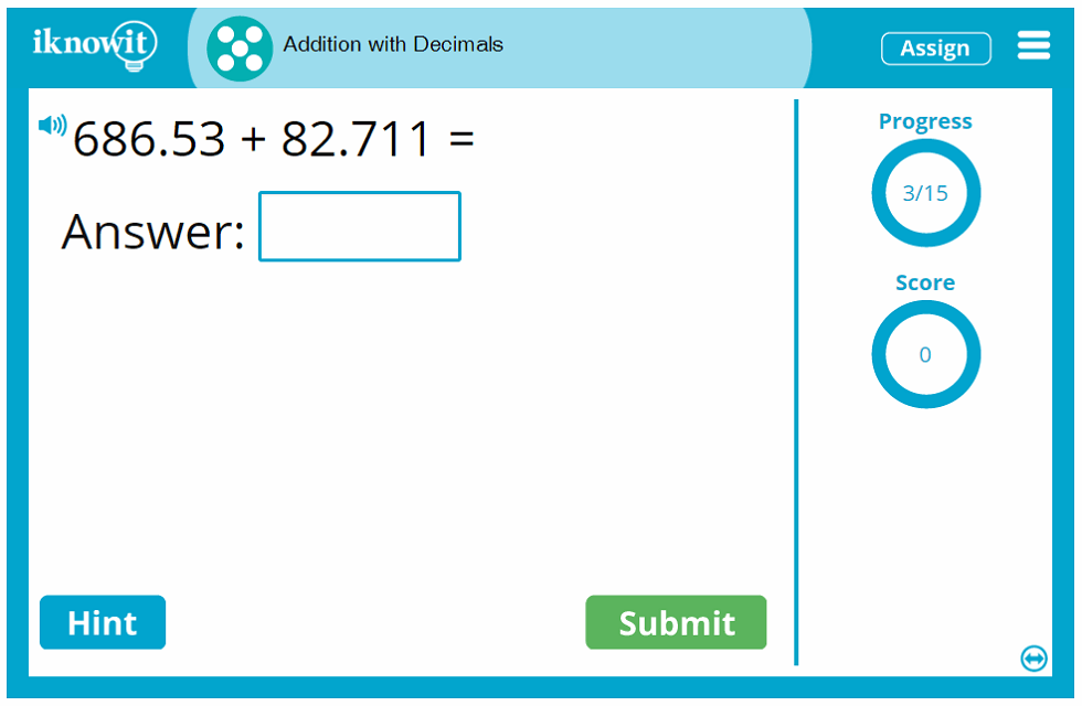 Fifth Grade Add Three Digit Decimal Numbers Activity