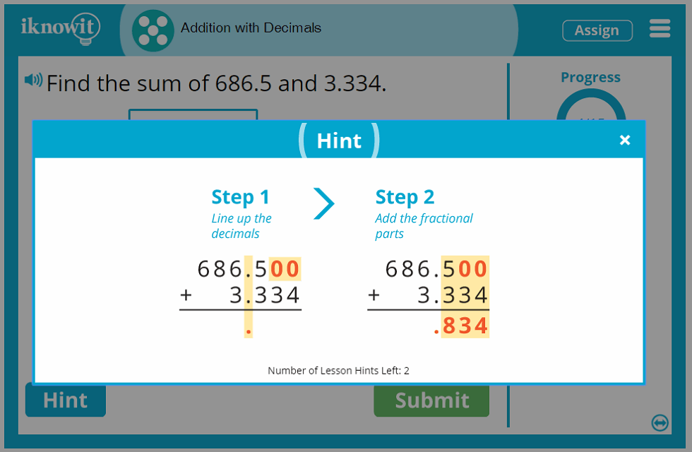 5th Grade Adding 3 Digit Numbers with Decimals Lesson