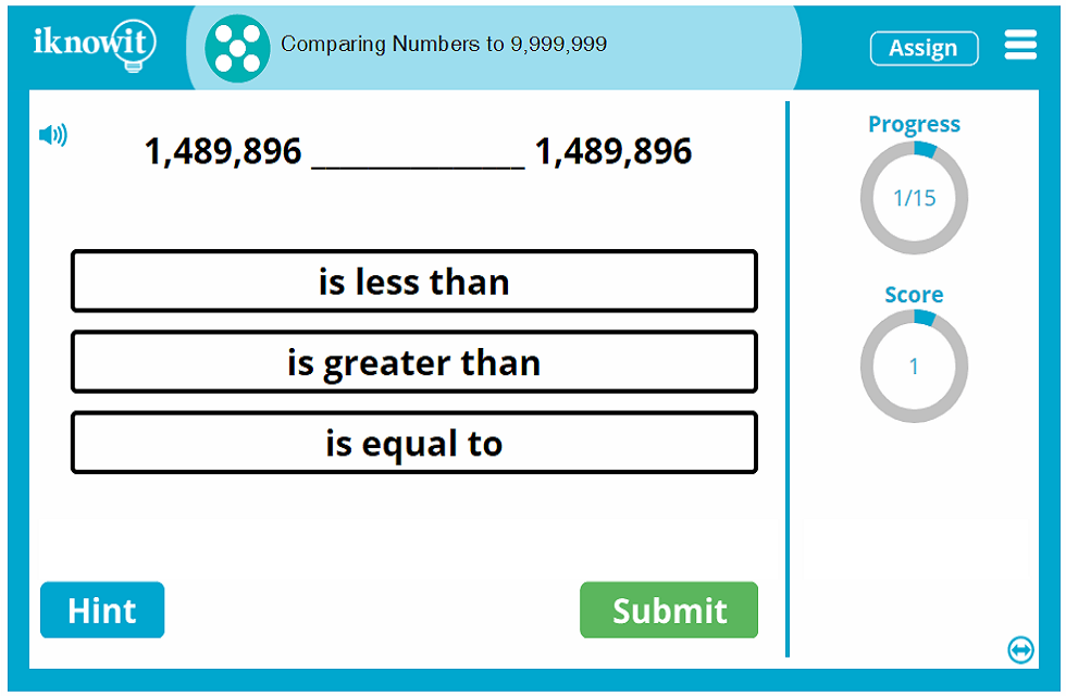 Fifth Grade Compare Numbers Higher Lower to 10 Million Activity