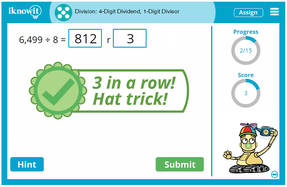 Fifth Grade Divide Four Digit Dividends by One Digit Divisors Lesson