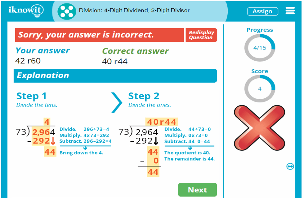 5th Grade Long Division 4-Digit by 2-Digit Numbers Activity