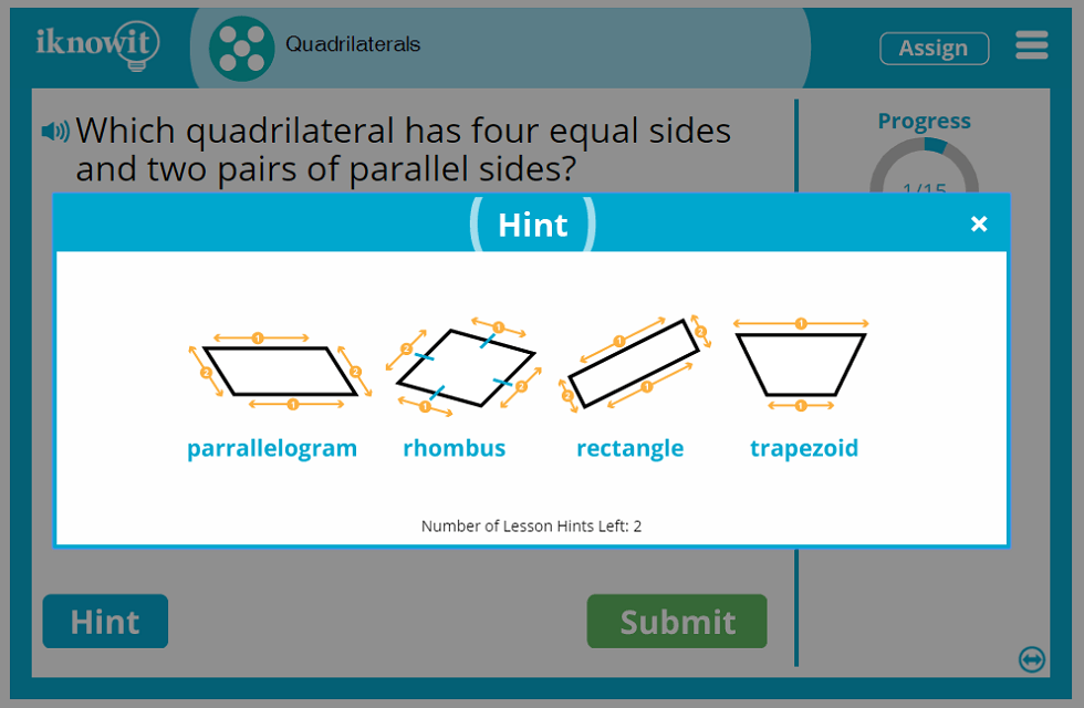 5th Grade Geometry Quadrilaterals Qquare Rectangle Rhombus Diamond Lesson