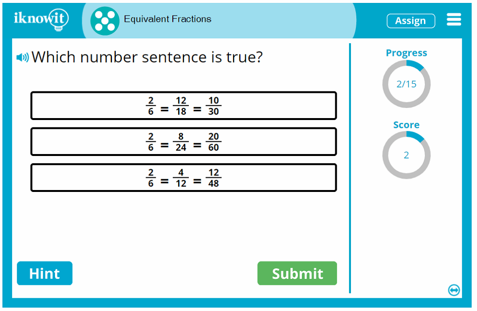 Fifth Grade Equal Fraction Practice Activity