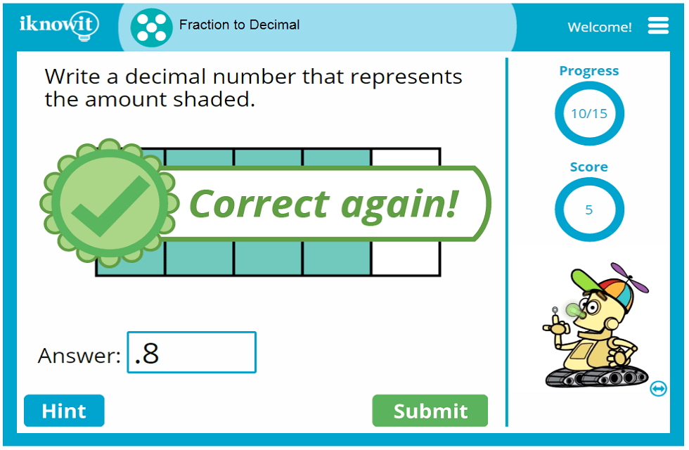 5th Grade Converting Fractions to Decimals Activity