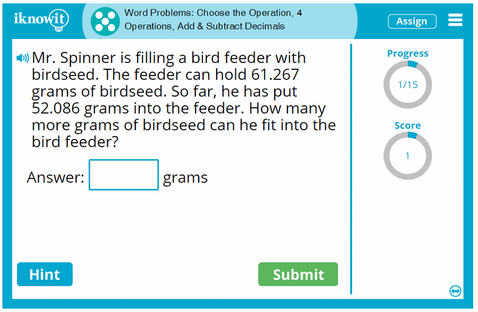 Fifth Grade Word Problems Four Operations Decimal Practice Game