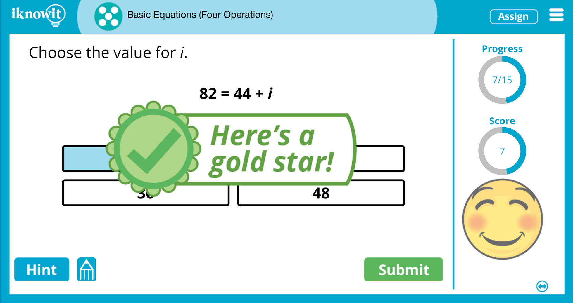 5th Grade Basic Equations Four Operations Online Learning Lesson