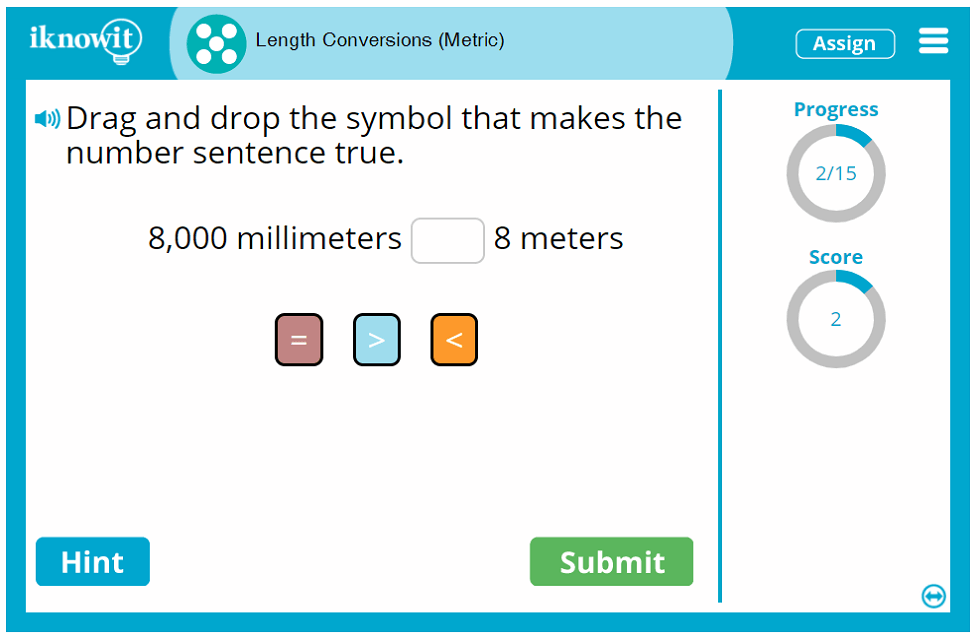 5th Grade Length Conversions Metric Units Game