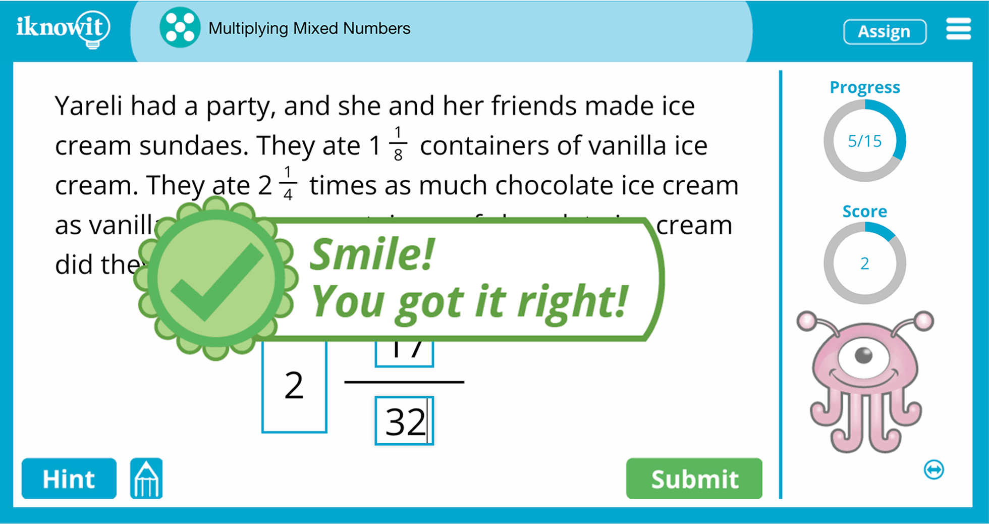 5th Grade Multiplying With Mixed Numbers Online Learning Lesson