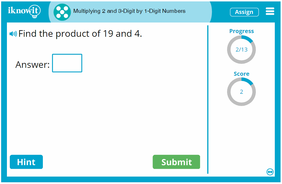 Fifth Grade Two and Three Digit by One Digit Fifth Grade Multiplication Activity