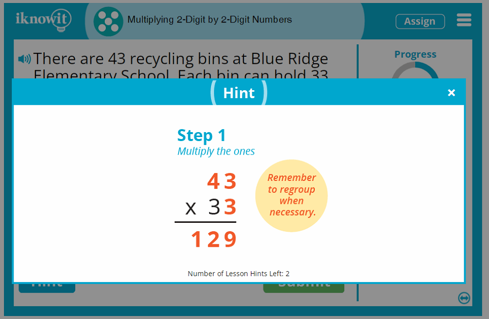 5th Grade Multiplying 2 Digit by 2 Digit Numbers Lesson