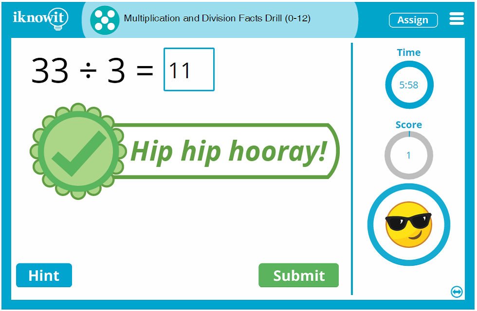 Fifth Grade Multiplying and Dividing Speed up to Twelve Lesson