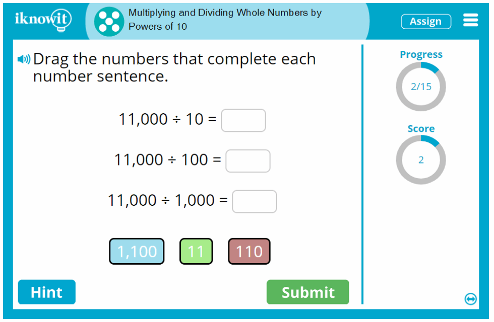 Interactive Math Lesson Multiplying And Dividing Whole Numbers By 