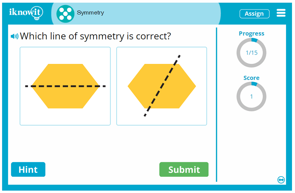Fifth Grade Object Symmetry Equal Parts Game