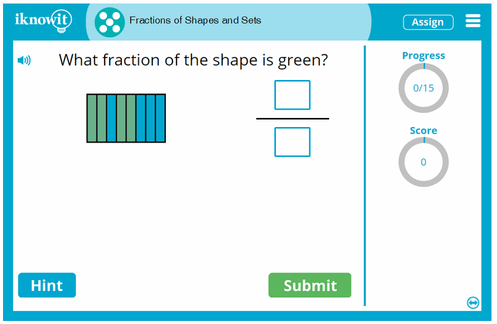 Fifth Grade Learn Shape and Set Fractions Activity