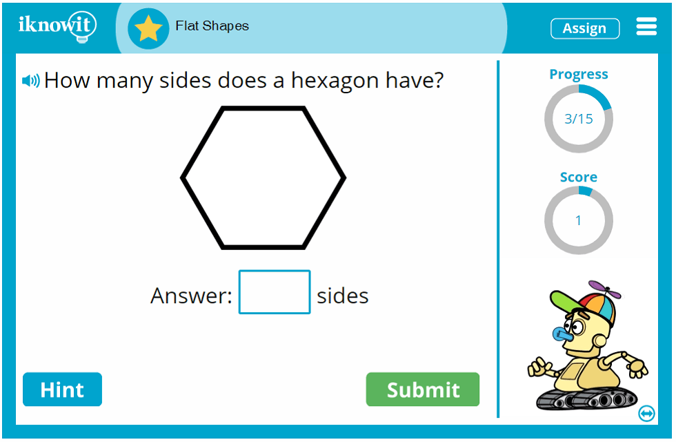Kindergarten Geometry Flat Shapes 2d Game