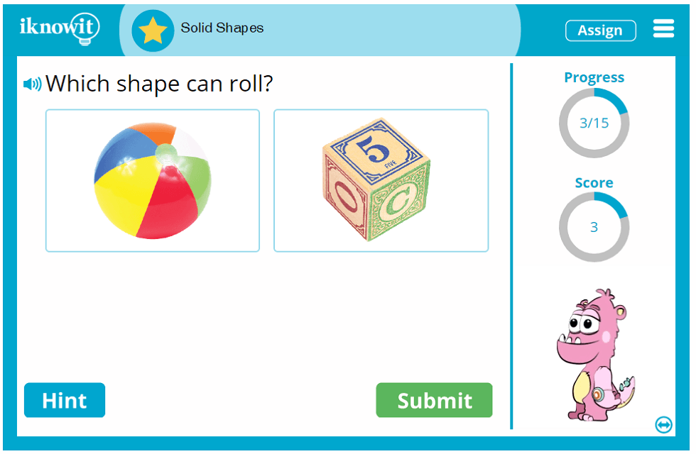 Kindergarten Geometry Solid Shapes 3d Game