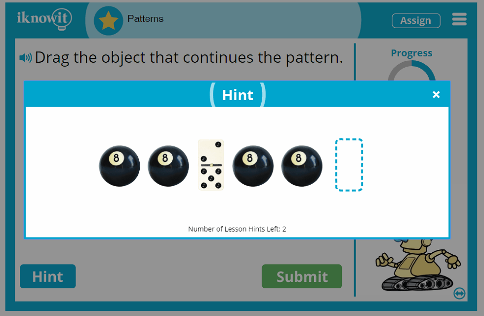 Kindergarten Identifying Patterns of Shapes and Objects Lesson