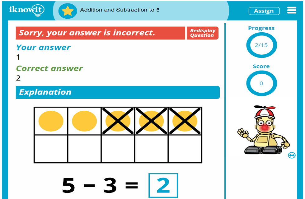 Kindergarten Adding and Subtracting up to 5 Activity